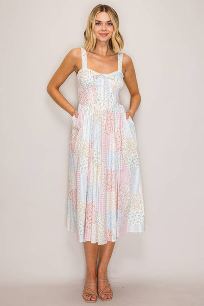 Botanic Multi Pattern Dress