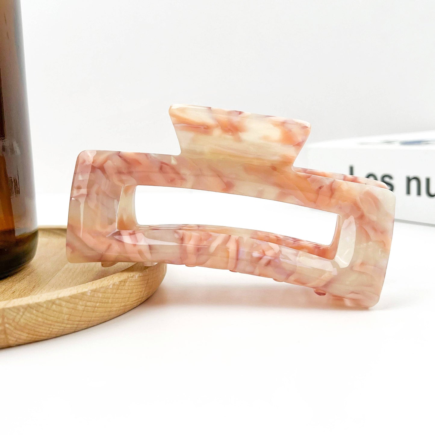 Rectangular Acetate Hair Claw, Premium Quality Hair Clip