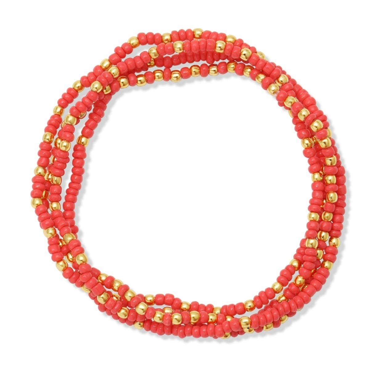 Solid Color 2mm Seed Bead Bracelets