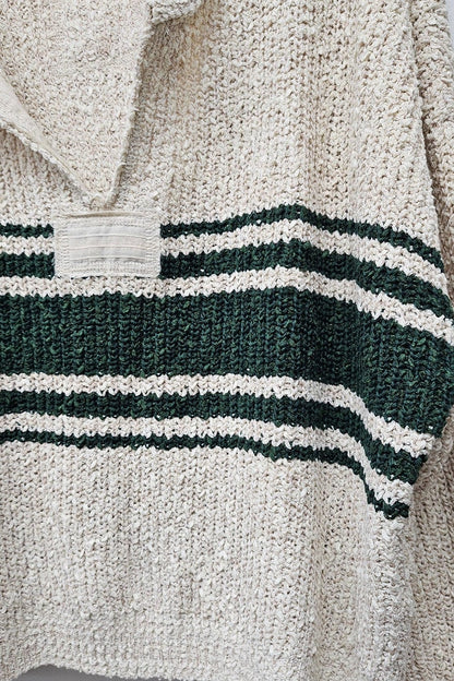 Long Sleeve Multi Striped Sweater