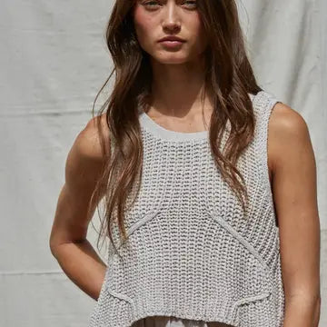 Knit Sweater Sleeveless Dress