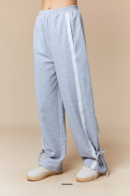 Lace Trim Detail Sweat Set