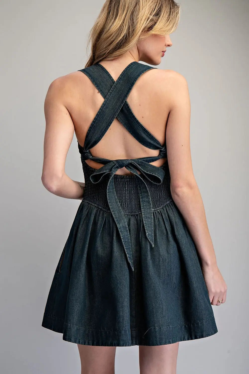 Mineral Washed Mini Dress