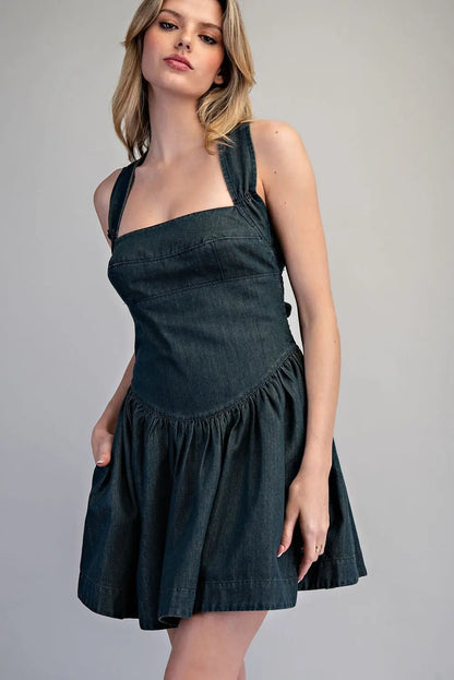 Mineral Washed Mini Dress