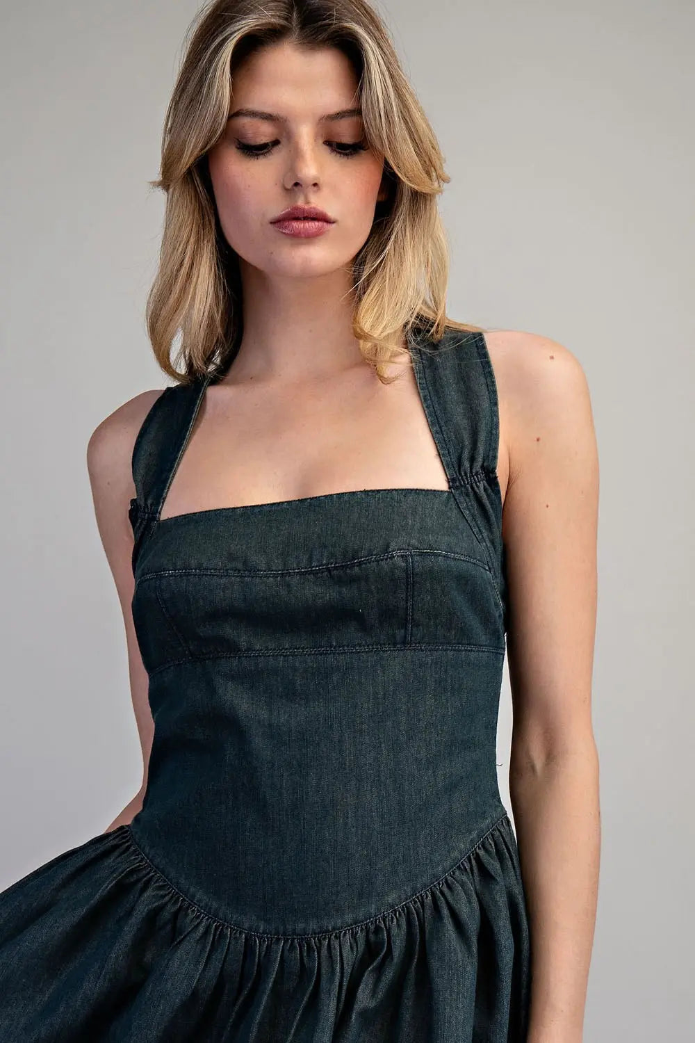 Mineral Washed Mini Dress