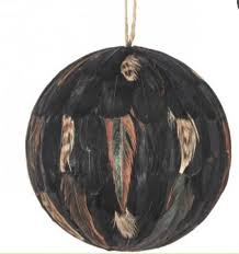 5" Highland Feather Ball Ornament