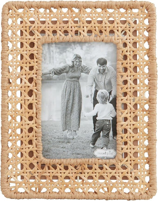 Small Woven Cane Frame 4" X 7"