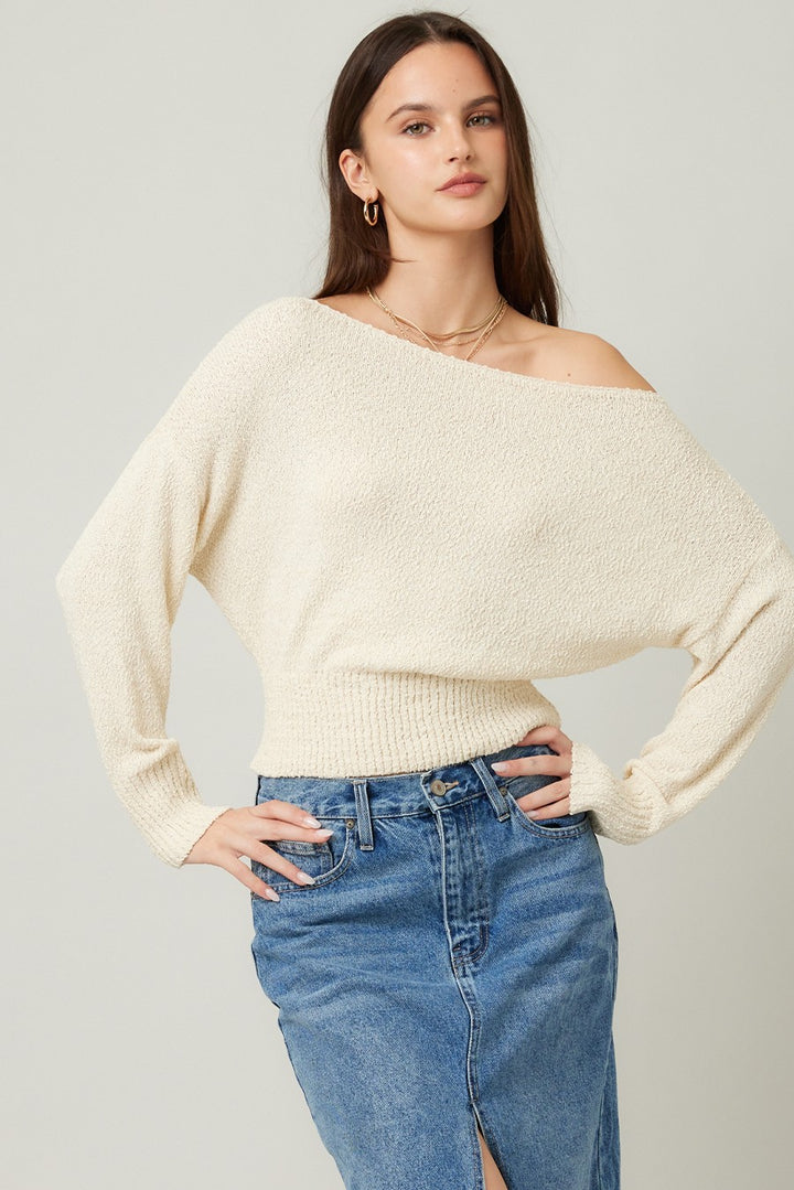 Knit Off Shoulder Sweater