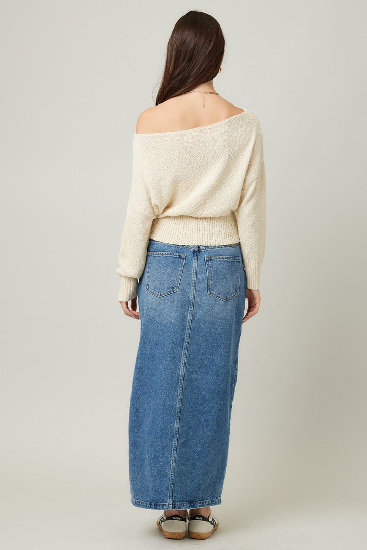 Knit Off Shoulder Sweater