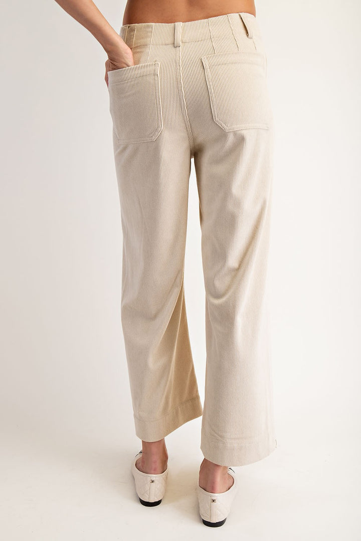 Corduroy Patch Pocket Pants