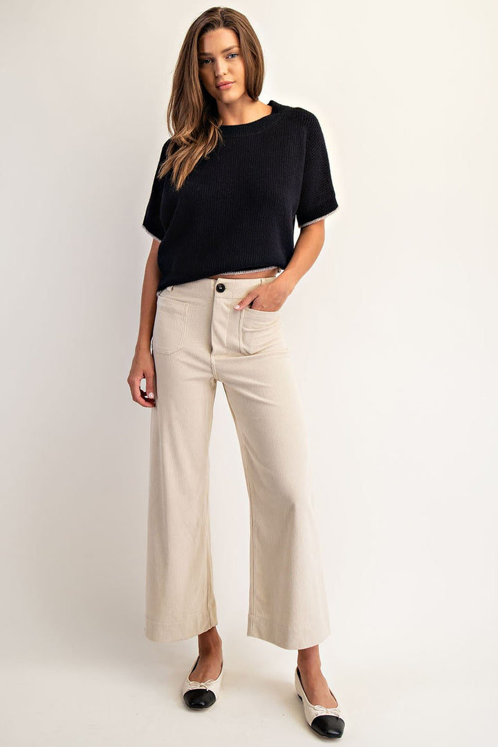 Corduroy Patch Pocket Pants