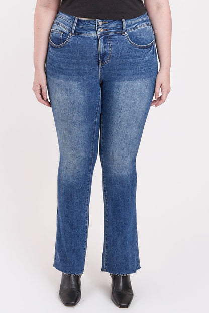 Plus Premium Stretch High Rise Bootcut Jeans