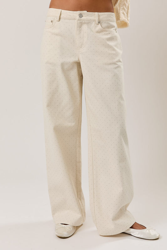 Low Waist Straight Leg Pants