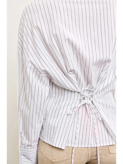 Stripe Back Cross Top