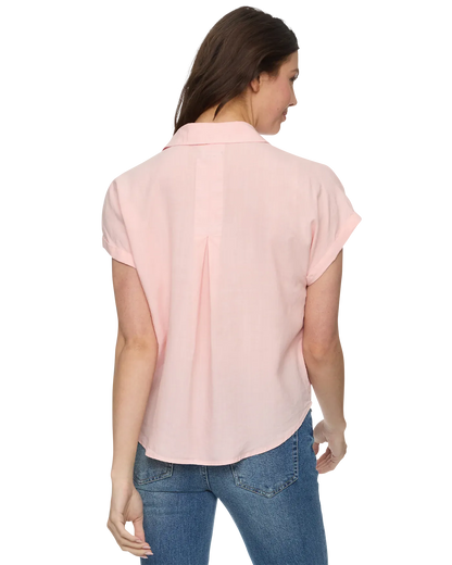 FRANNIE SHORT SLEEVE BUTTON DOWN SHIRT