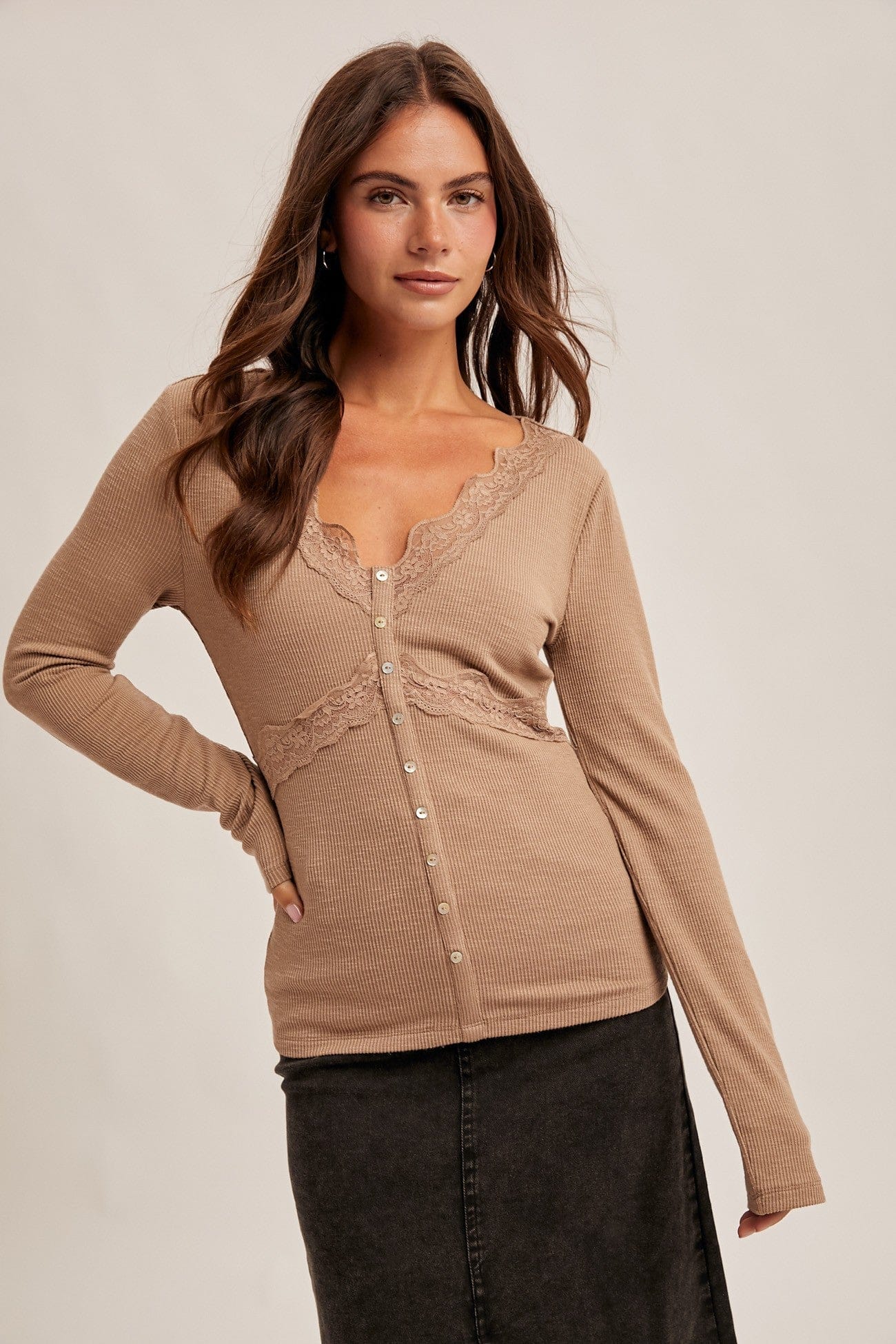 Lace Detailed Long Sleeve