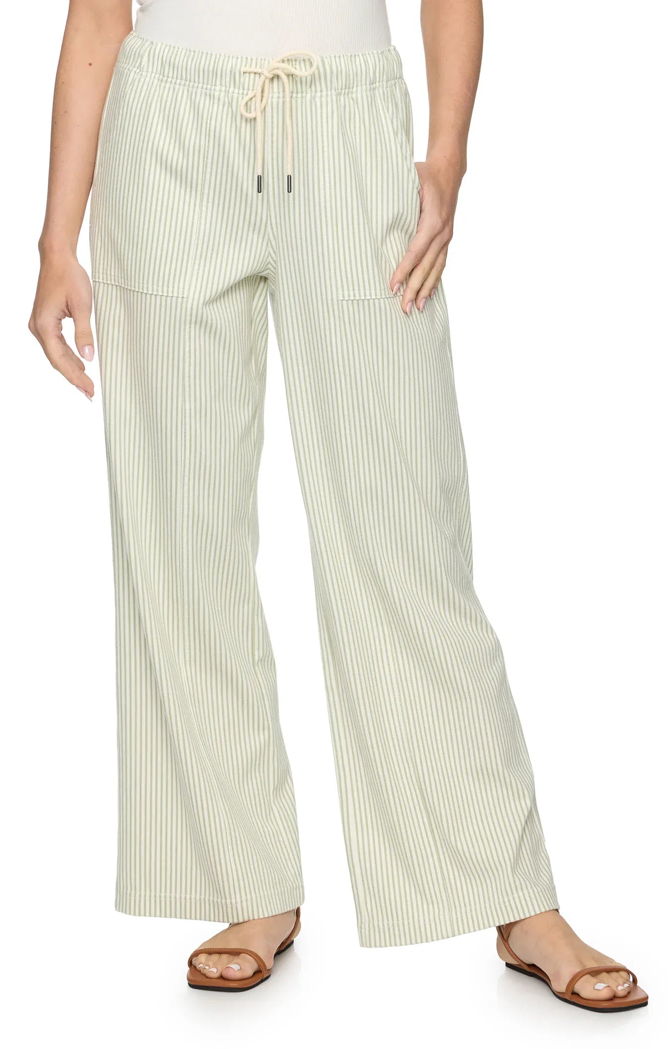 Triana Railroad Wide Leg Pants
