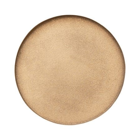 12" Round Decorative Textured Metal Tray, Gold Finish