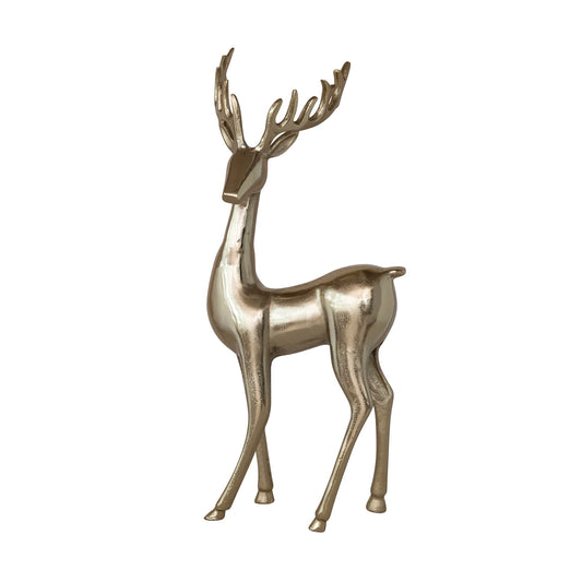 Cast Aluminum Deer Gold Finish